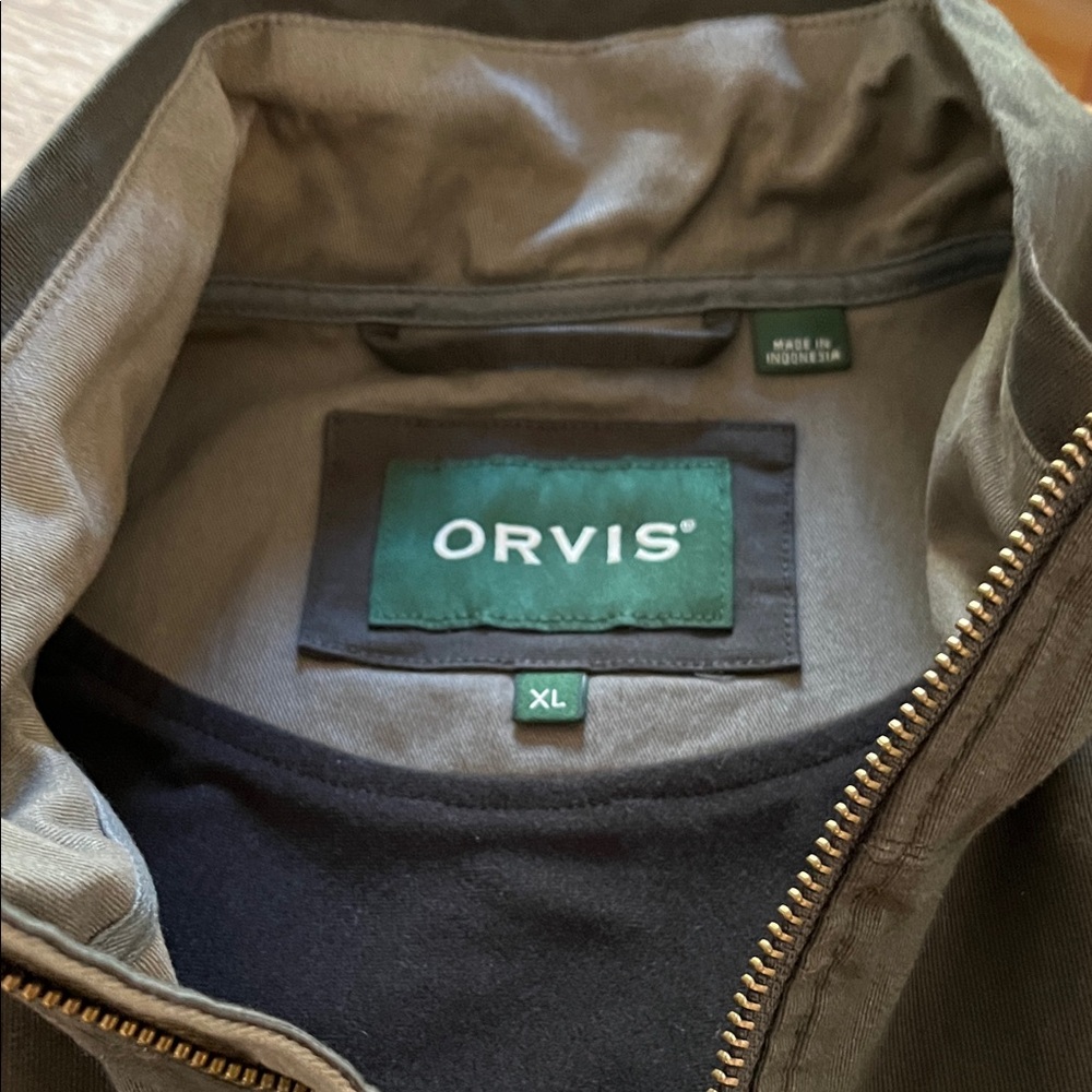 Orvis Dark Gray Zip-Up Jacket